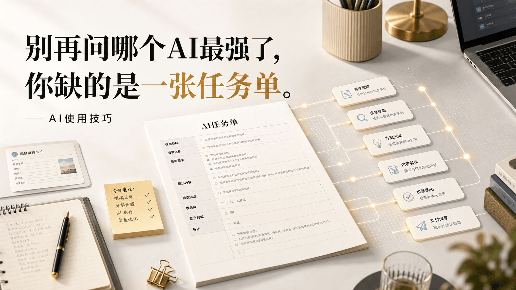 别再问哪个 AI 最强了,你缺的是一张任务单