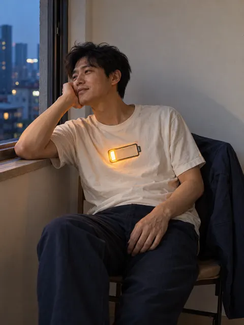 窗边省电肖像