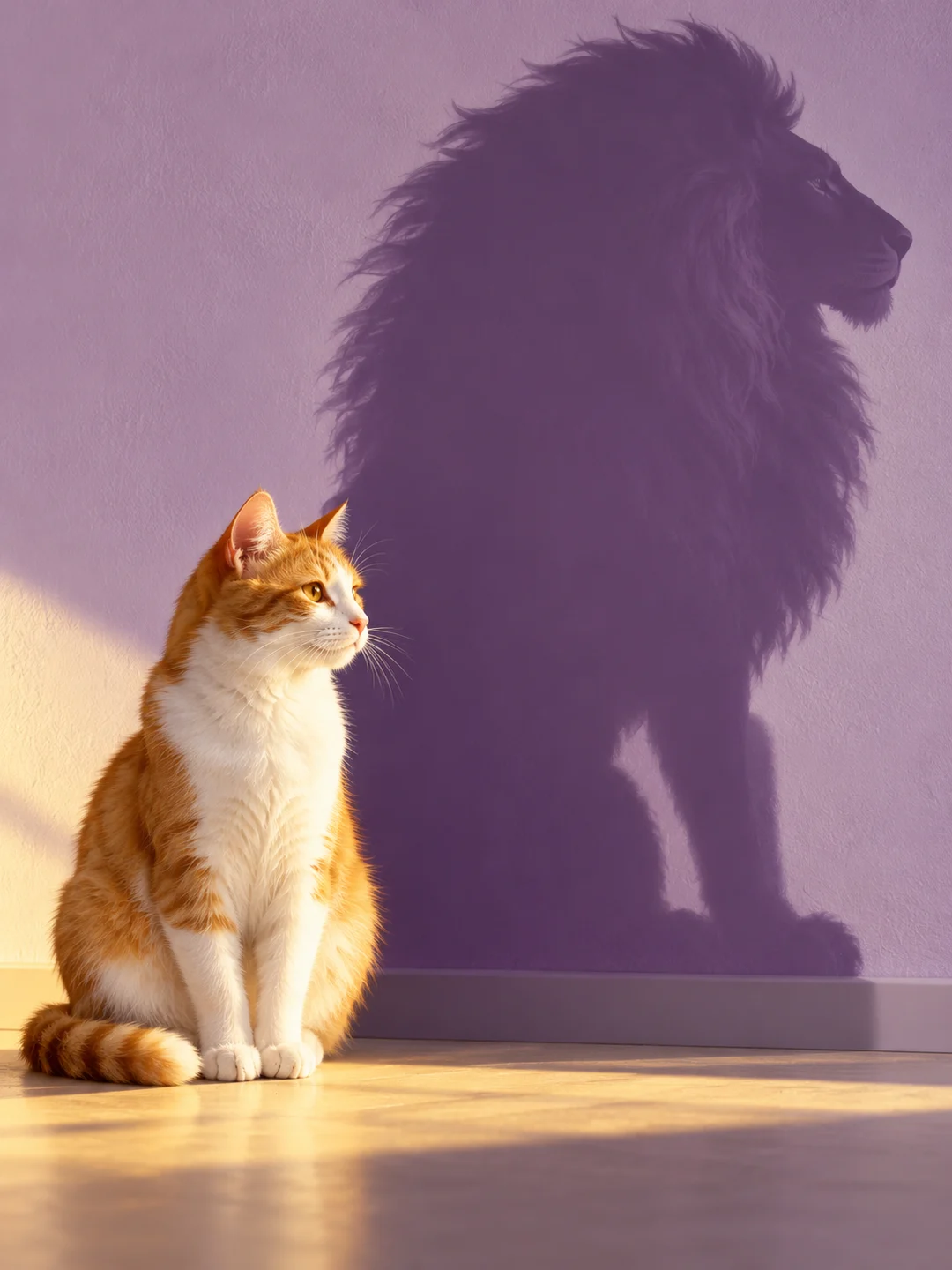 小猫与狮影