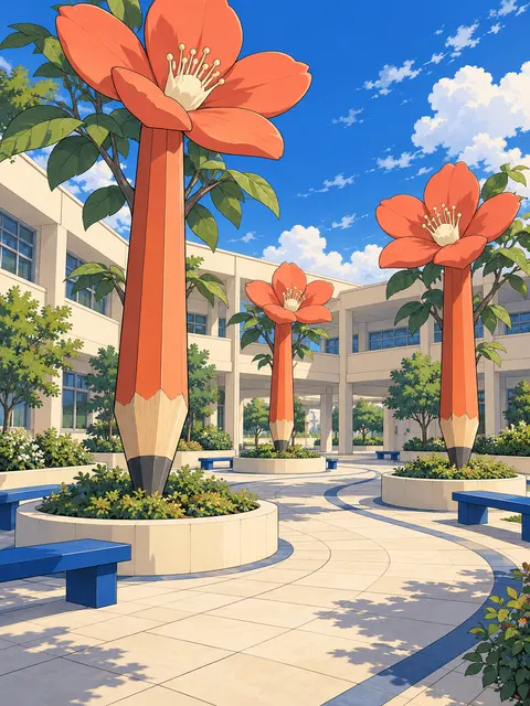 铅笔花树校园