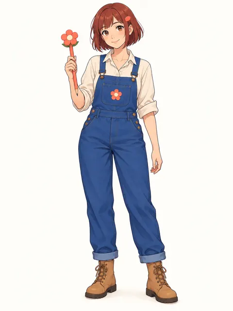 铅笔园丁阿芽母版