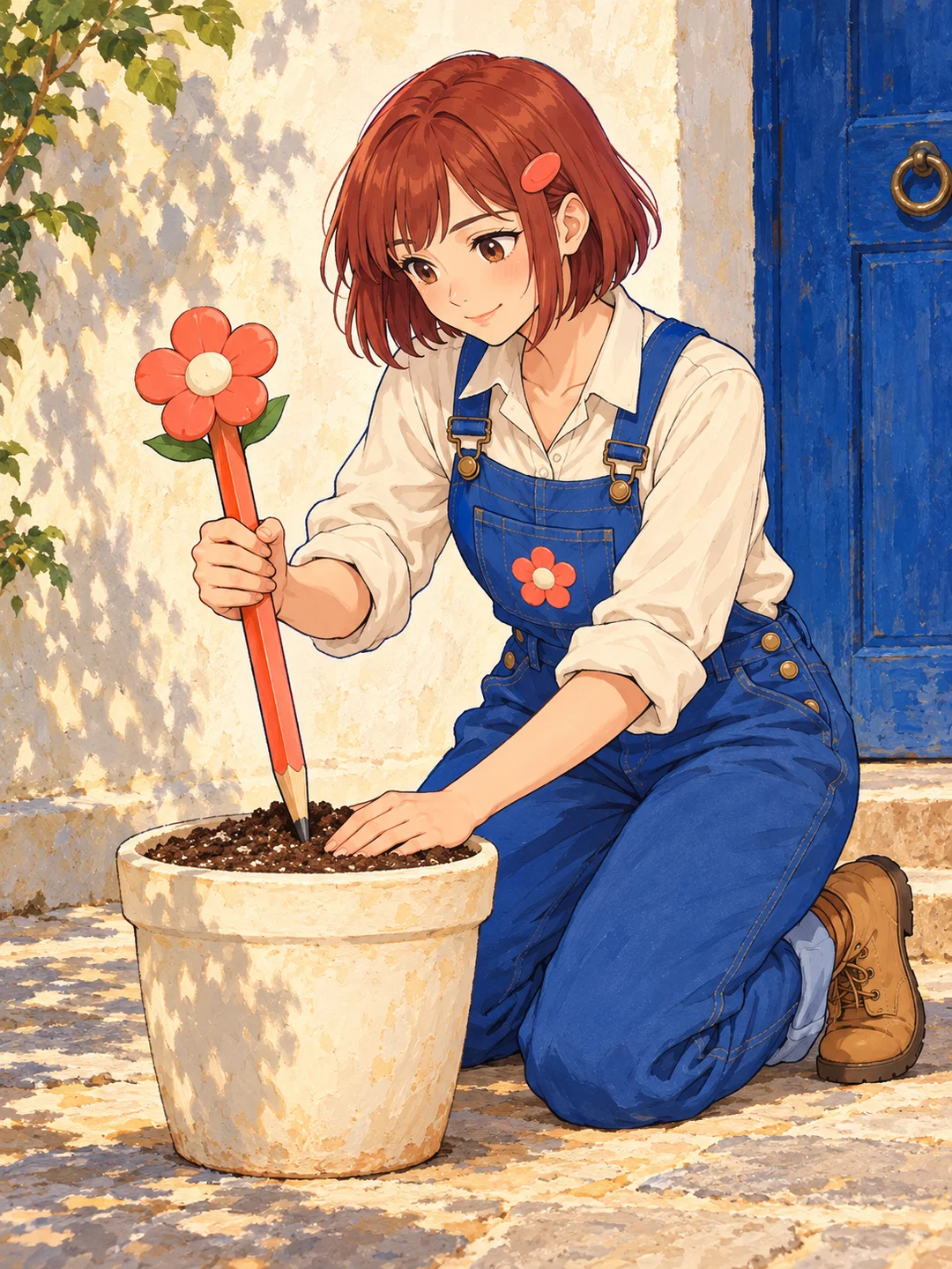 扶正铅笔花