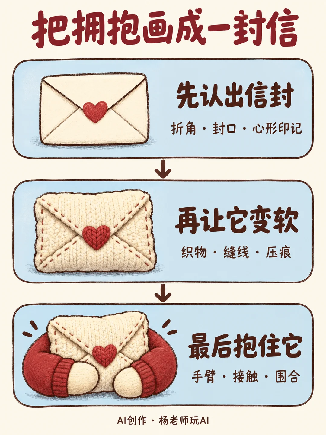 怎样画出一个可邮寄的拥抱