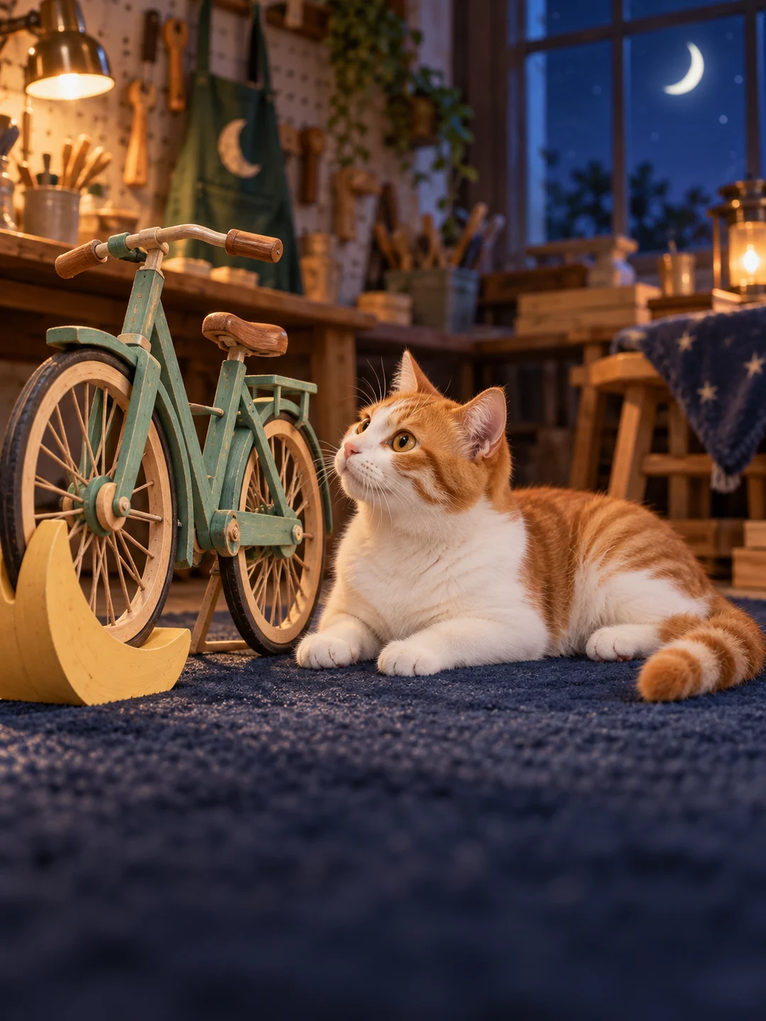 猫咪与月牙小车