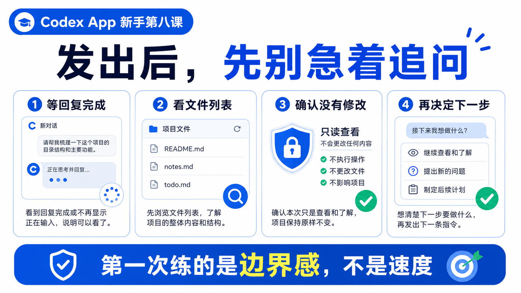 发出后先别急着追问